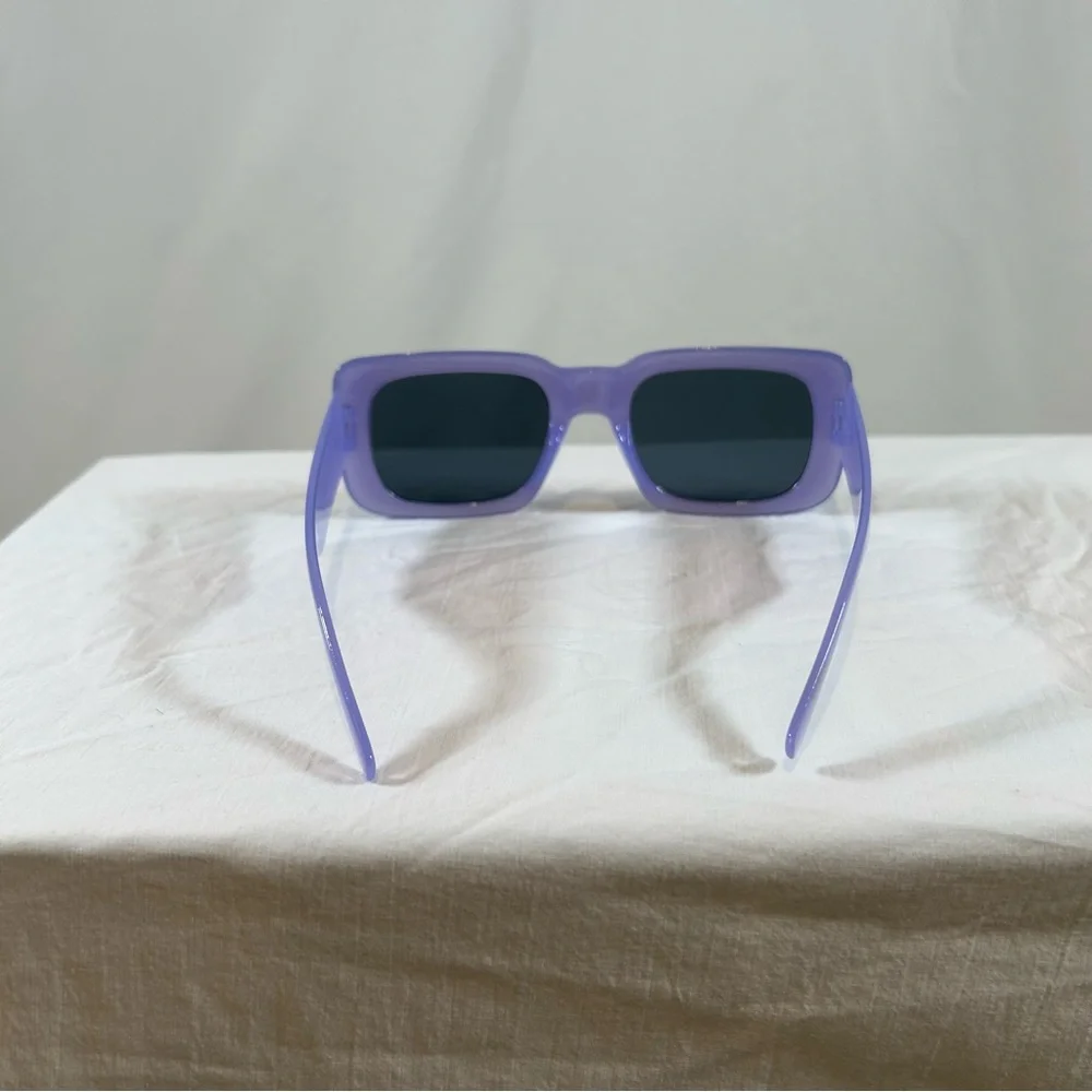Purple Rectangular Sunglasses - Fashion Women's Shades